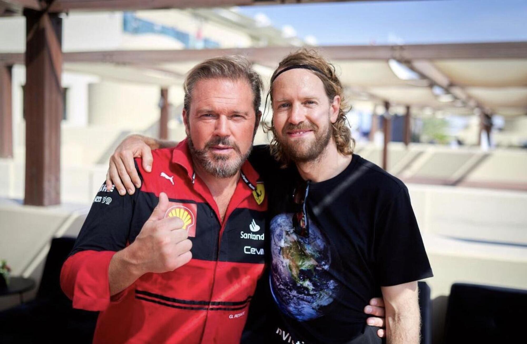 Gino Rosato e Sebastian Vettel