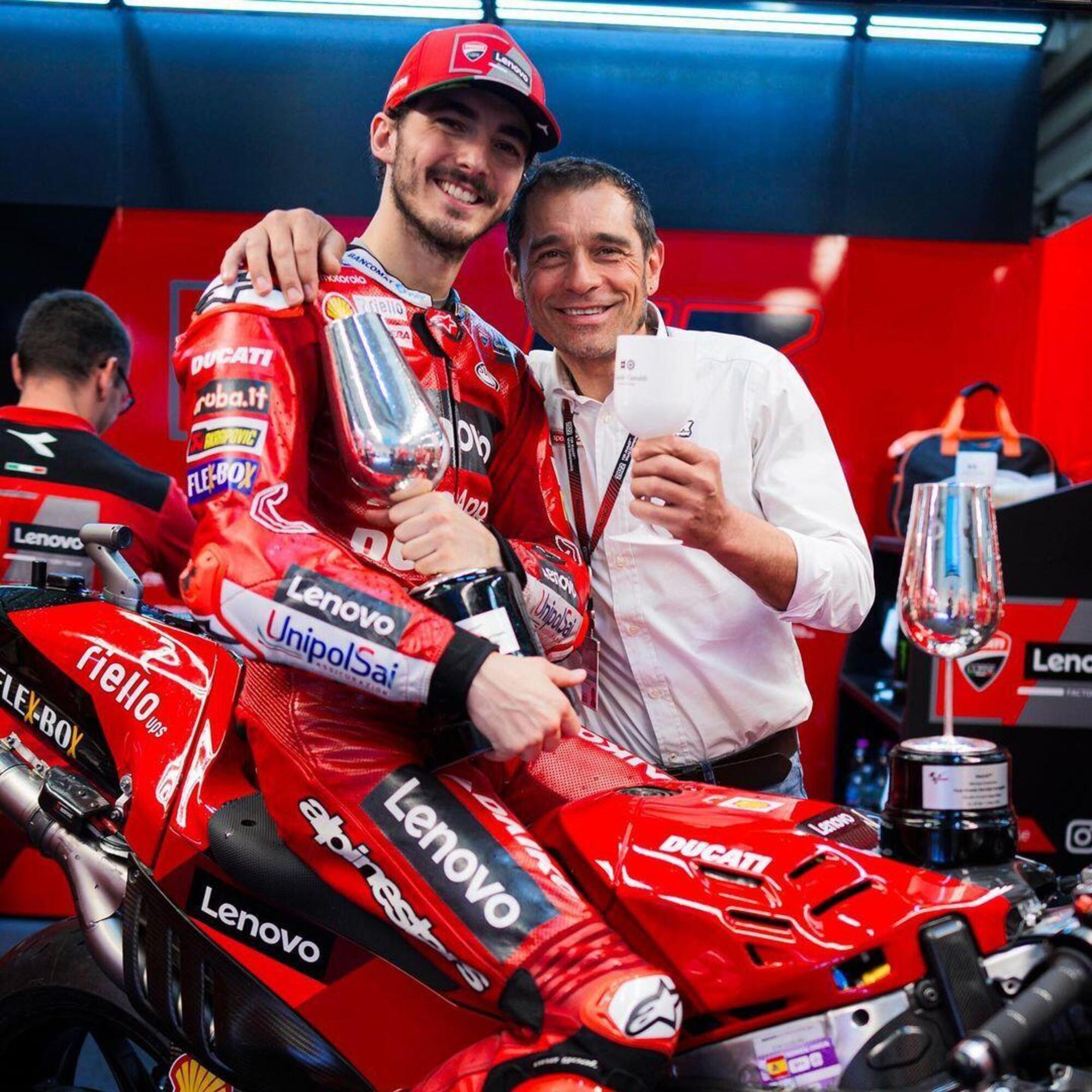 Mauro Sanchini e Pecco Bagnaia, Jerez 2022