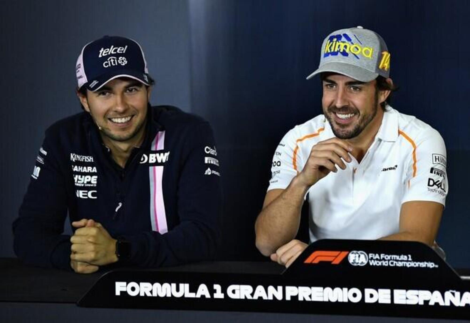 Sergio Perez e Fernando Alonso