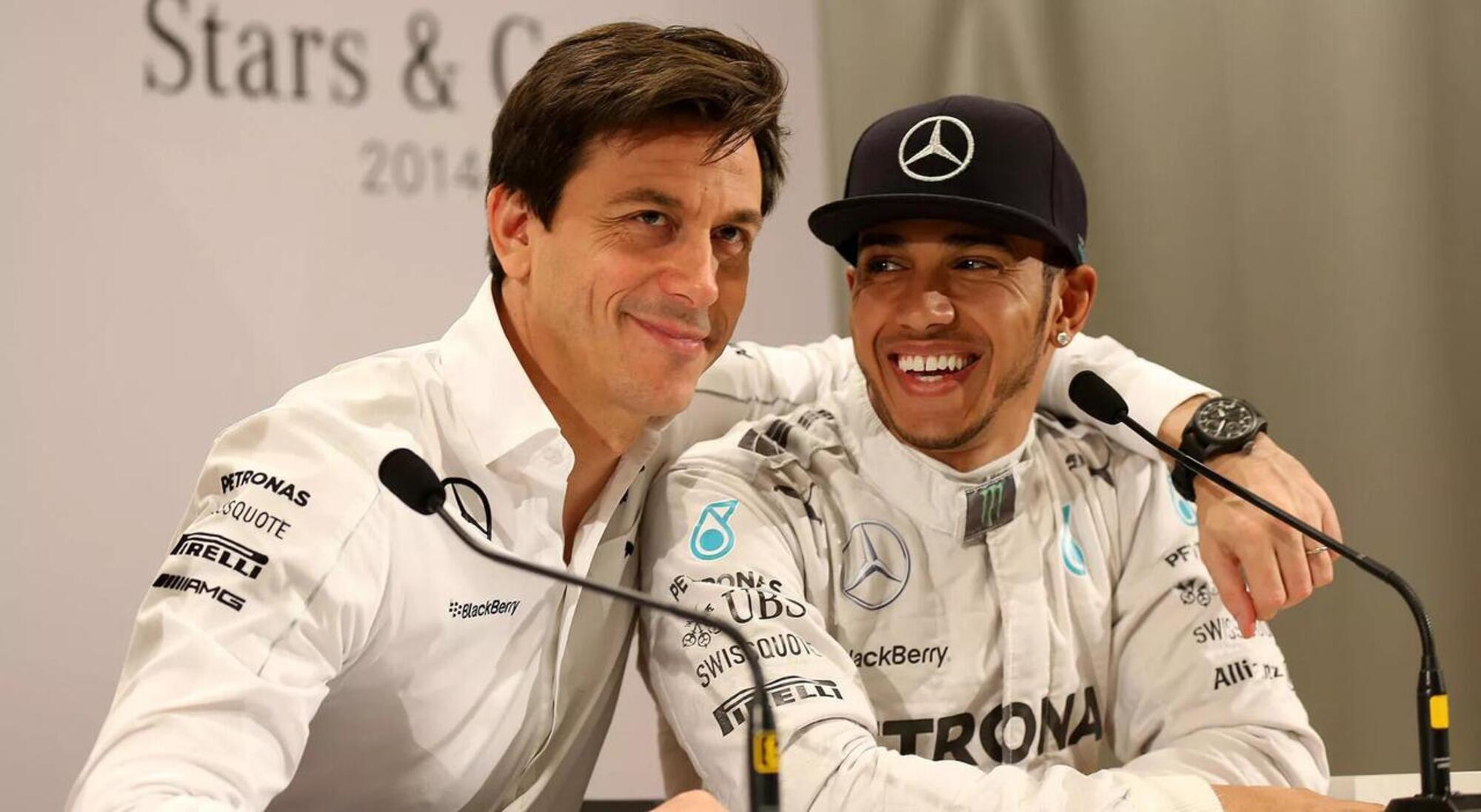 Toto Wolff e Lewis Hamilton