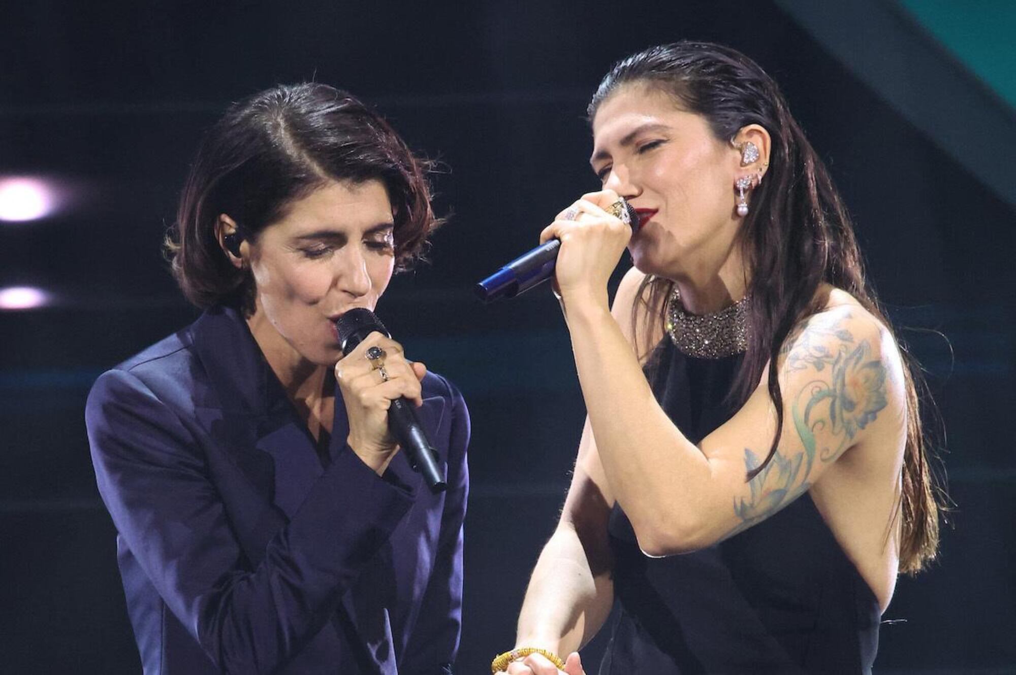 Giorgia e Elisa a Sanremo 2023