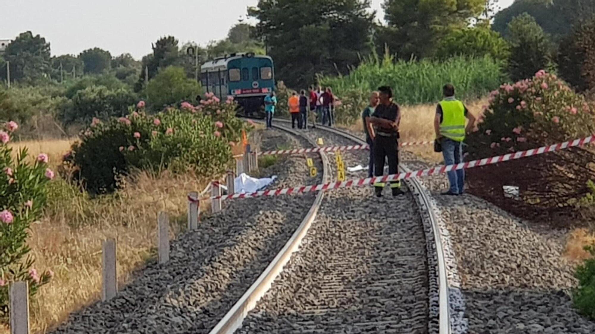 Il luogo della tragedia nei pressi della stazione