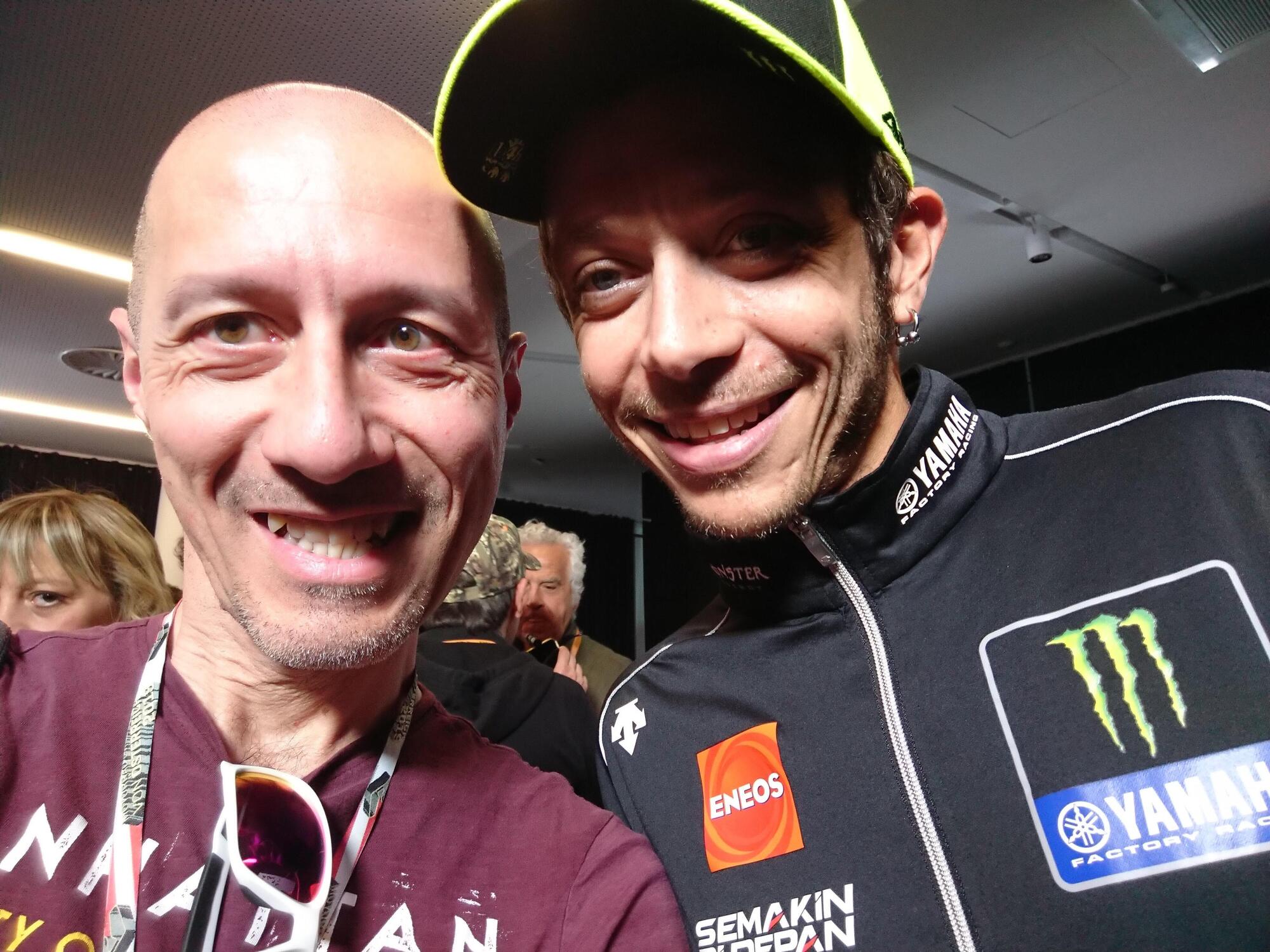 Michele Merlino e Valentino Rossi