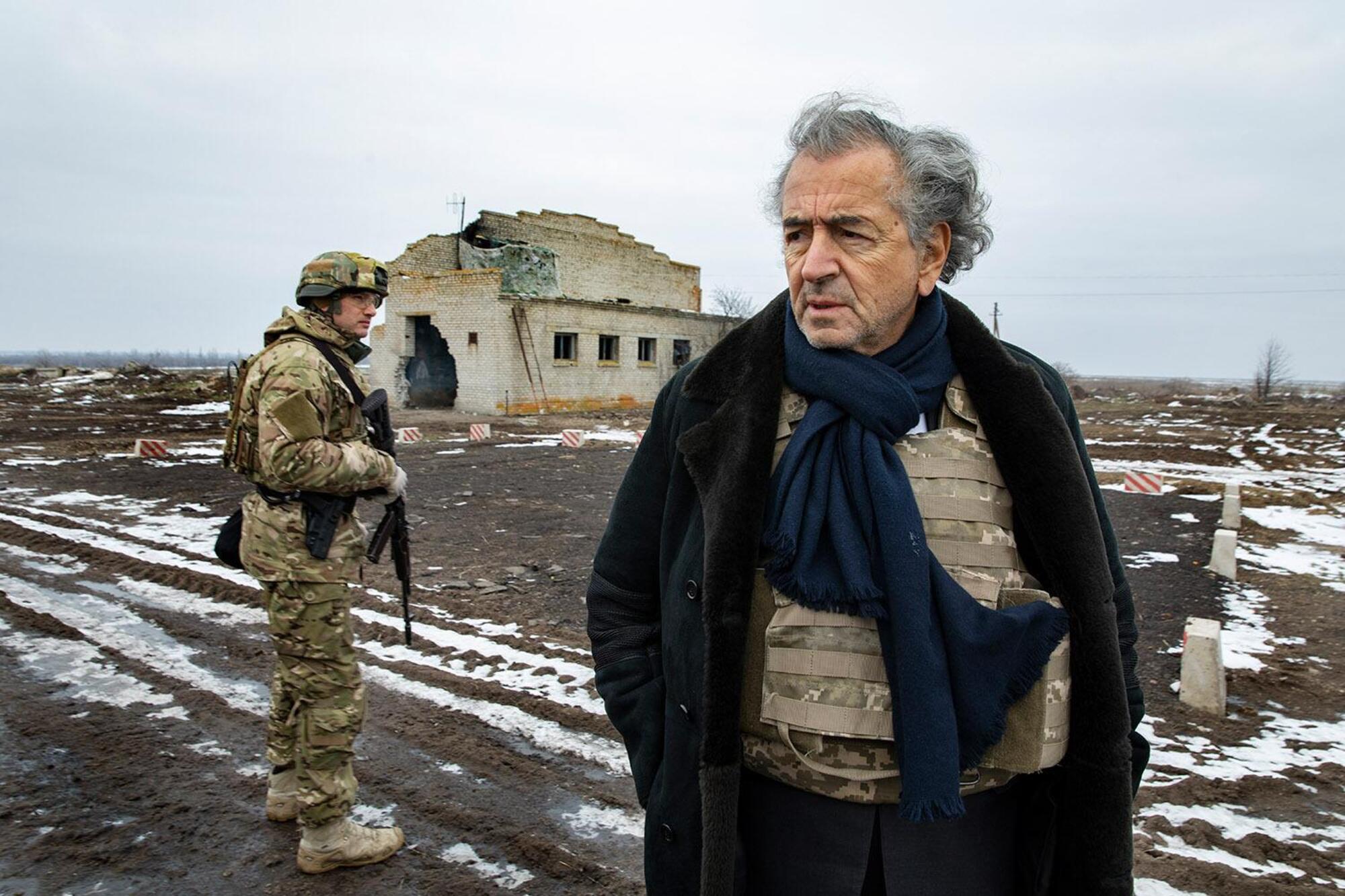 Bernard-Henri L&eacute;vy in Ucraina