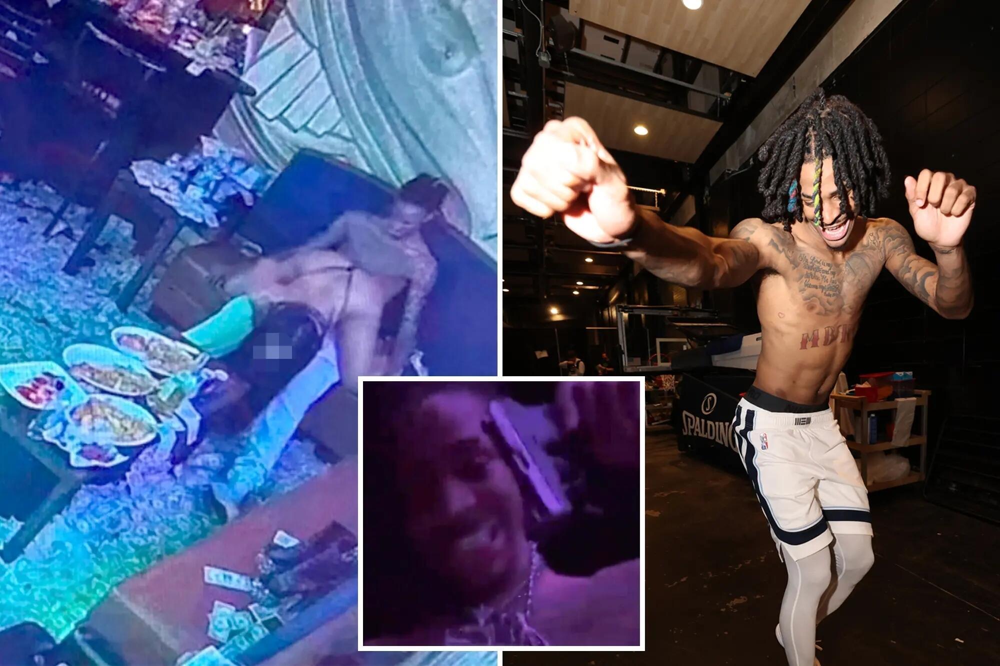 Ja Morant, con stripper e pistola