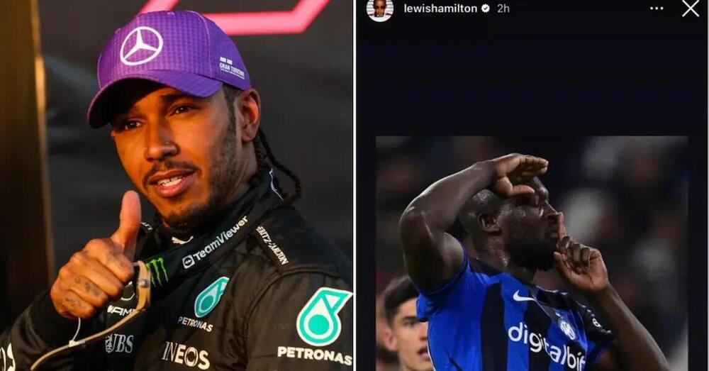 Lewis Hamilton sta con Lukaku: il gesto di solidariet&agrave; del pilota dopo i cori razzisti di Juve-Inter