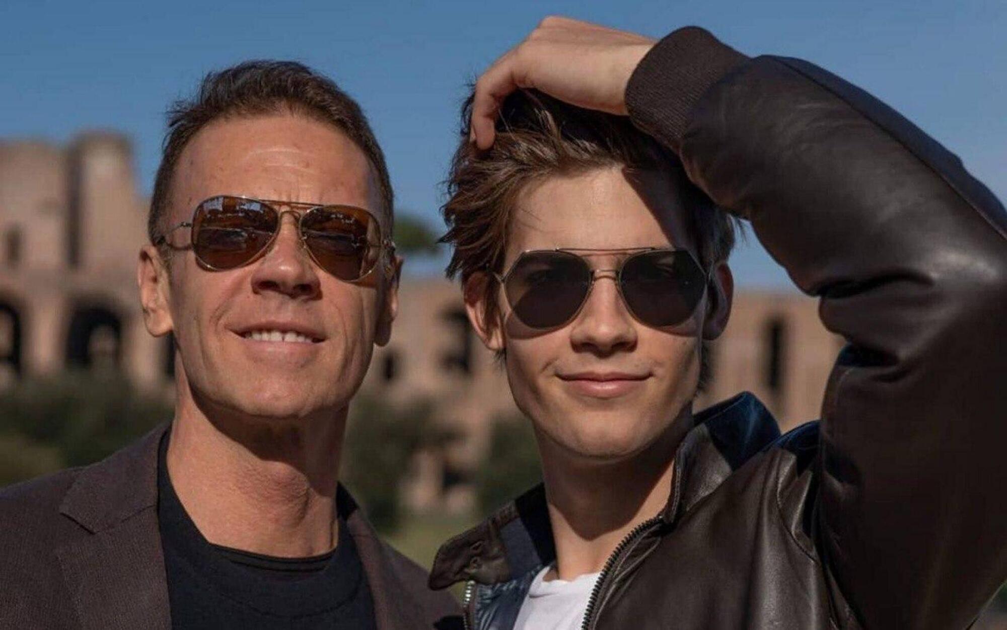 Rocco Siffredi con il figlio Lorenzo