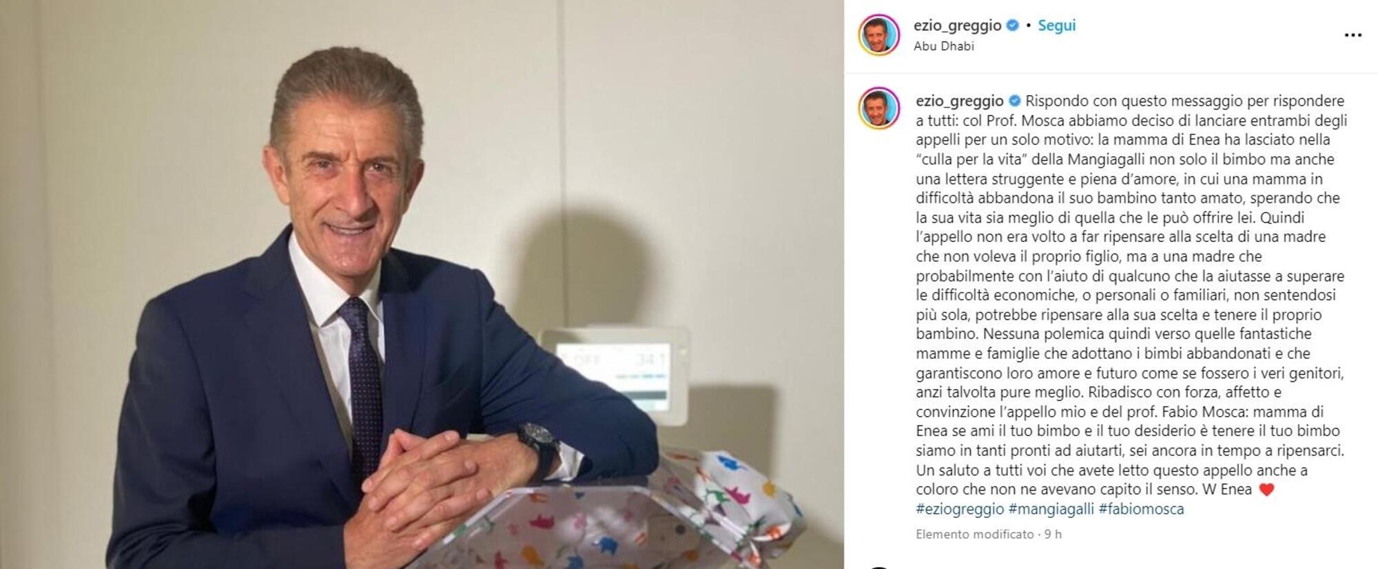 La risposta di Ezio Greggio alle critiche