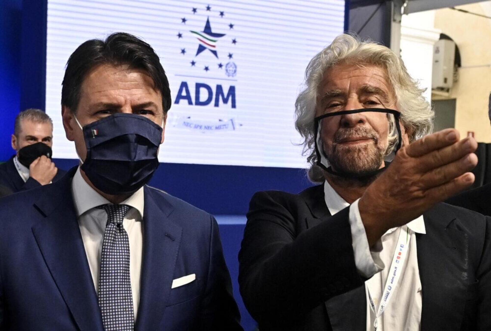 Giuseppe Conte e Beppe Grillo