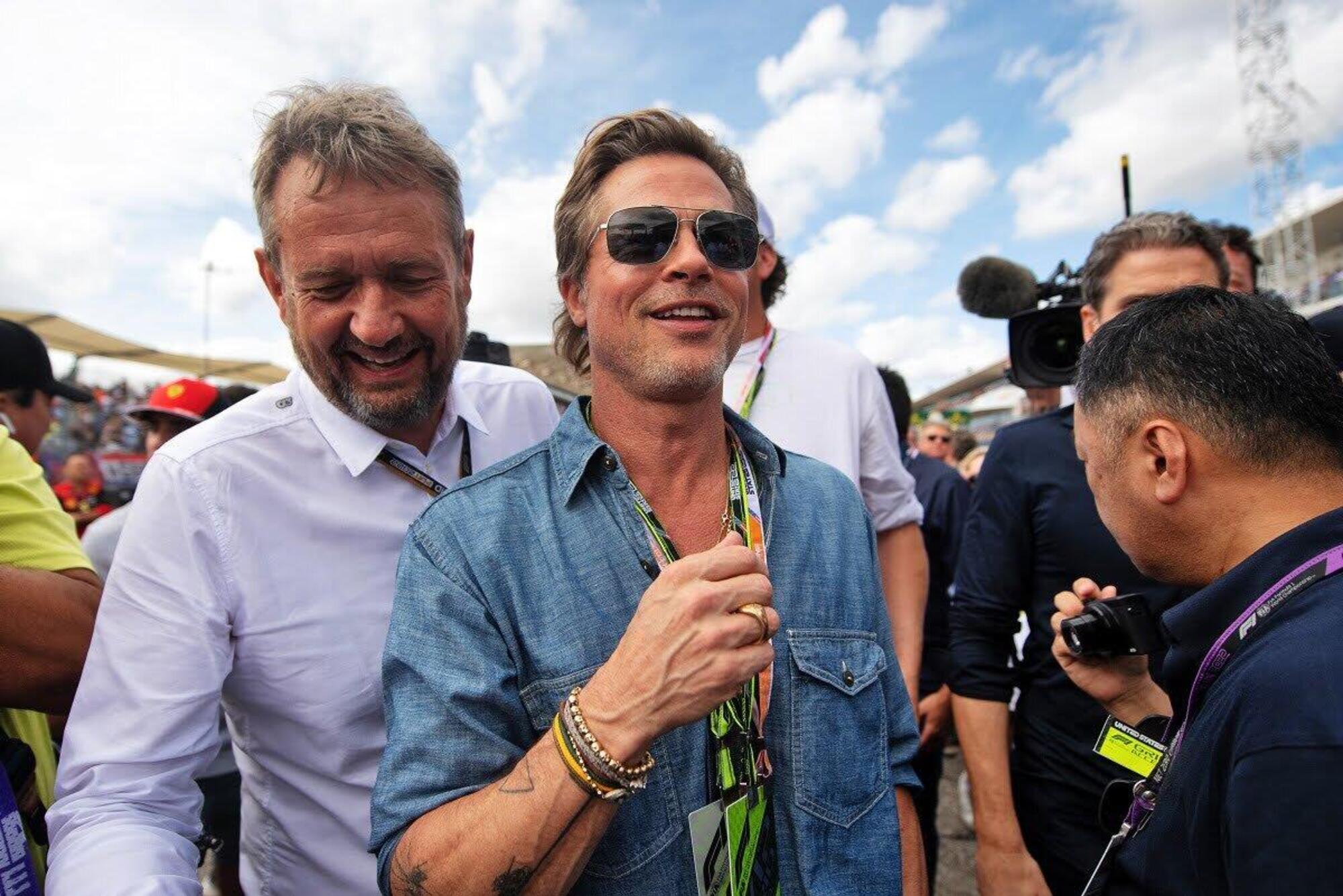 Brad Pitt nel paddock