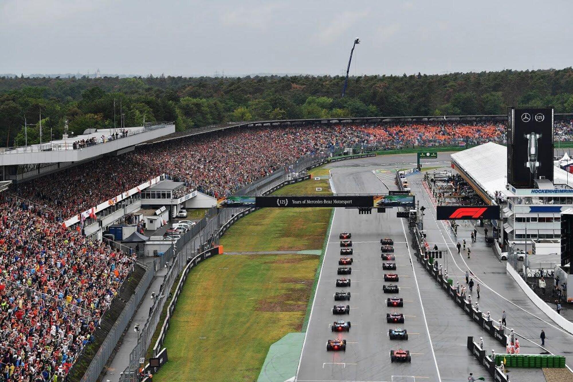 L'ultimo Gp (bagnato) di Hockenheim, nel 2019