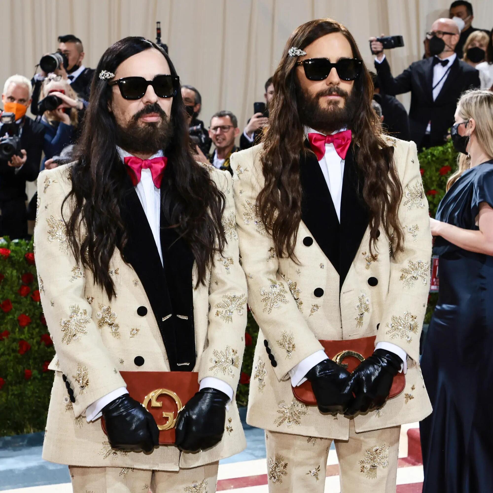 L&#039;attore Jared Leto e il creative director Alessandro Michele al Met Gala