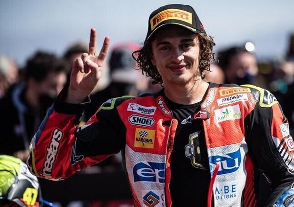 Axel Bassani, che ultimo giro: ad Assen (quasi) come Valentino Rossi con Marc Marquez