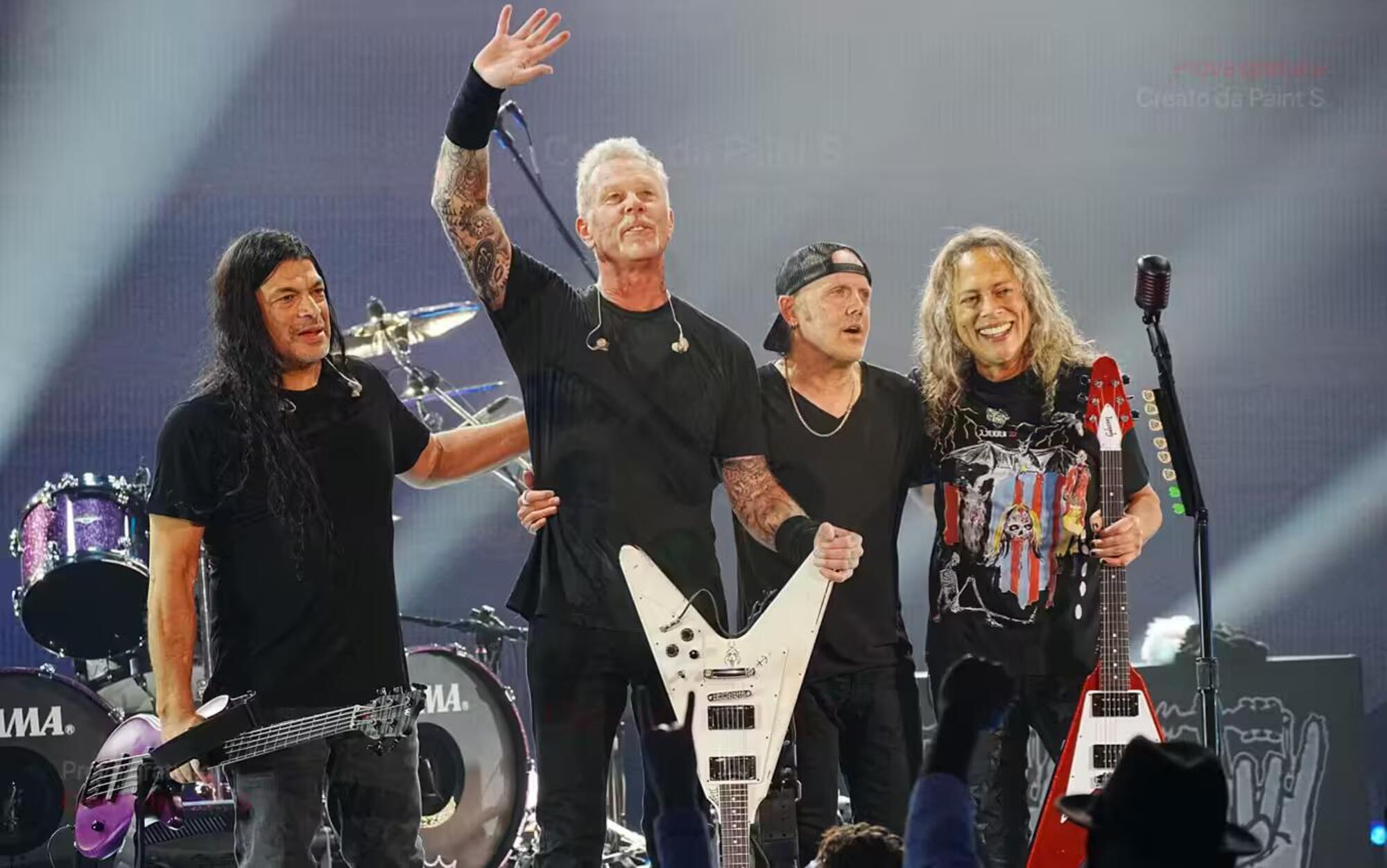 I Metallica al completo