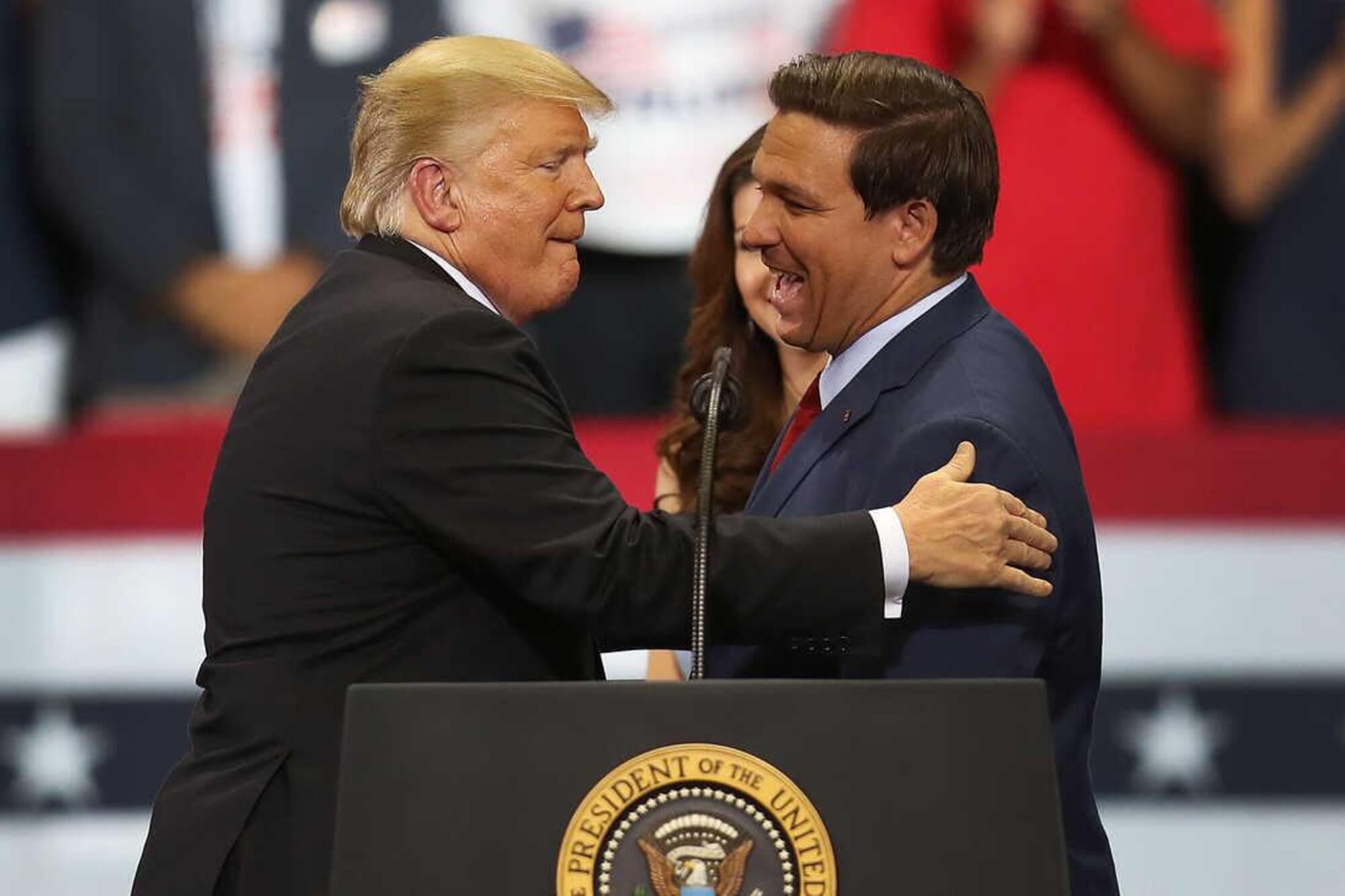 Trump e DeSantis