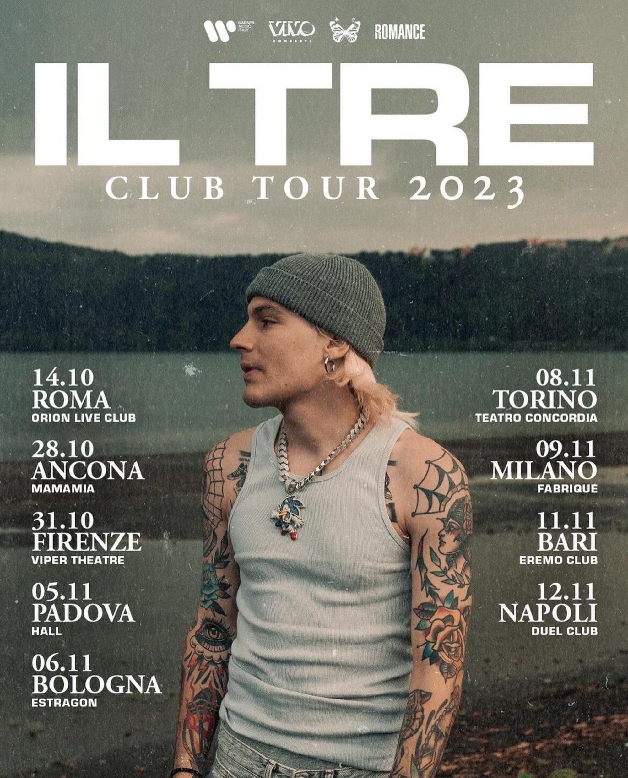 Le date del suo prossimo tour in giro per l'Italia