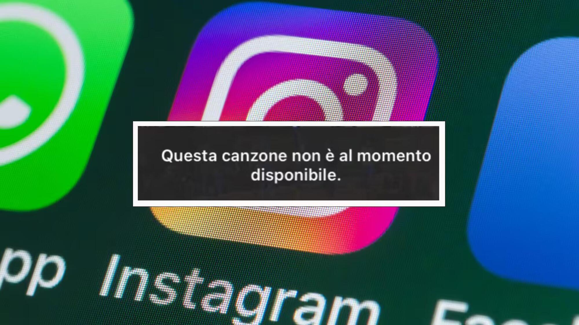 La musica su Instagram &egrave; ancora bloccata