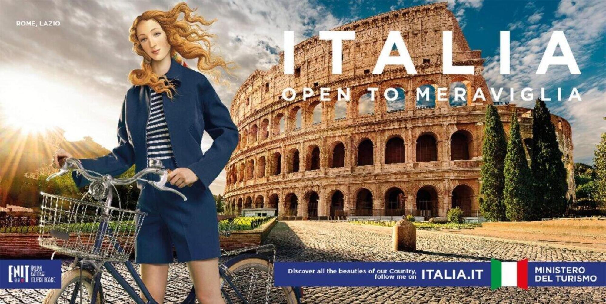 Una delle immagini della campagna Open to Meraviglia