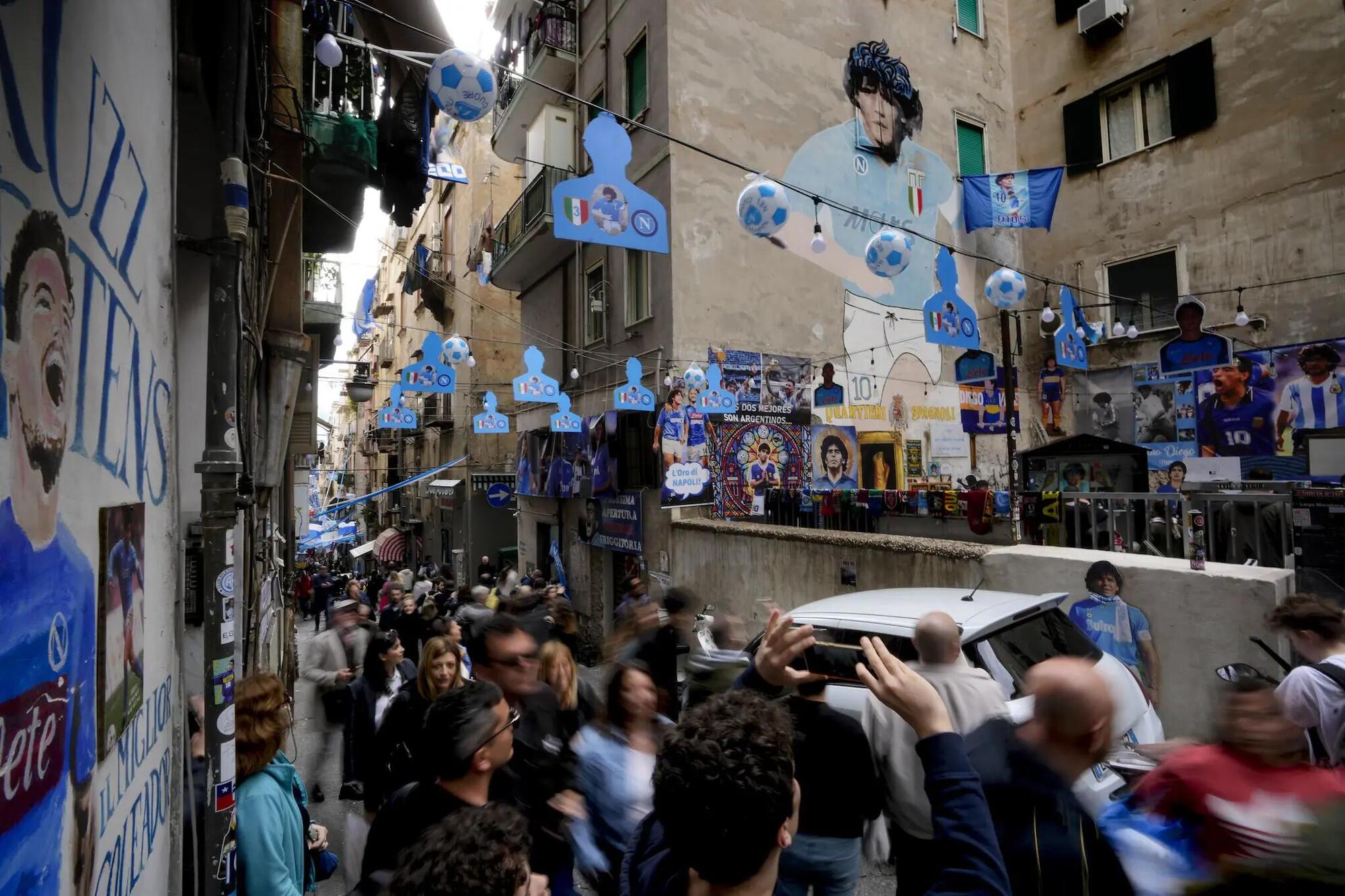 Napoli vince lo scudetto della serie A di calcio