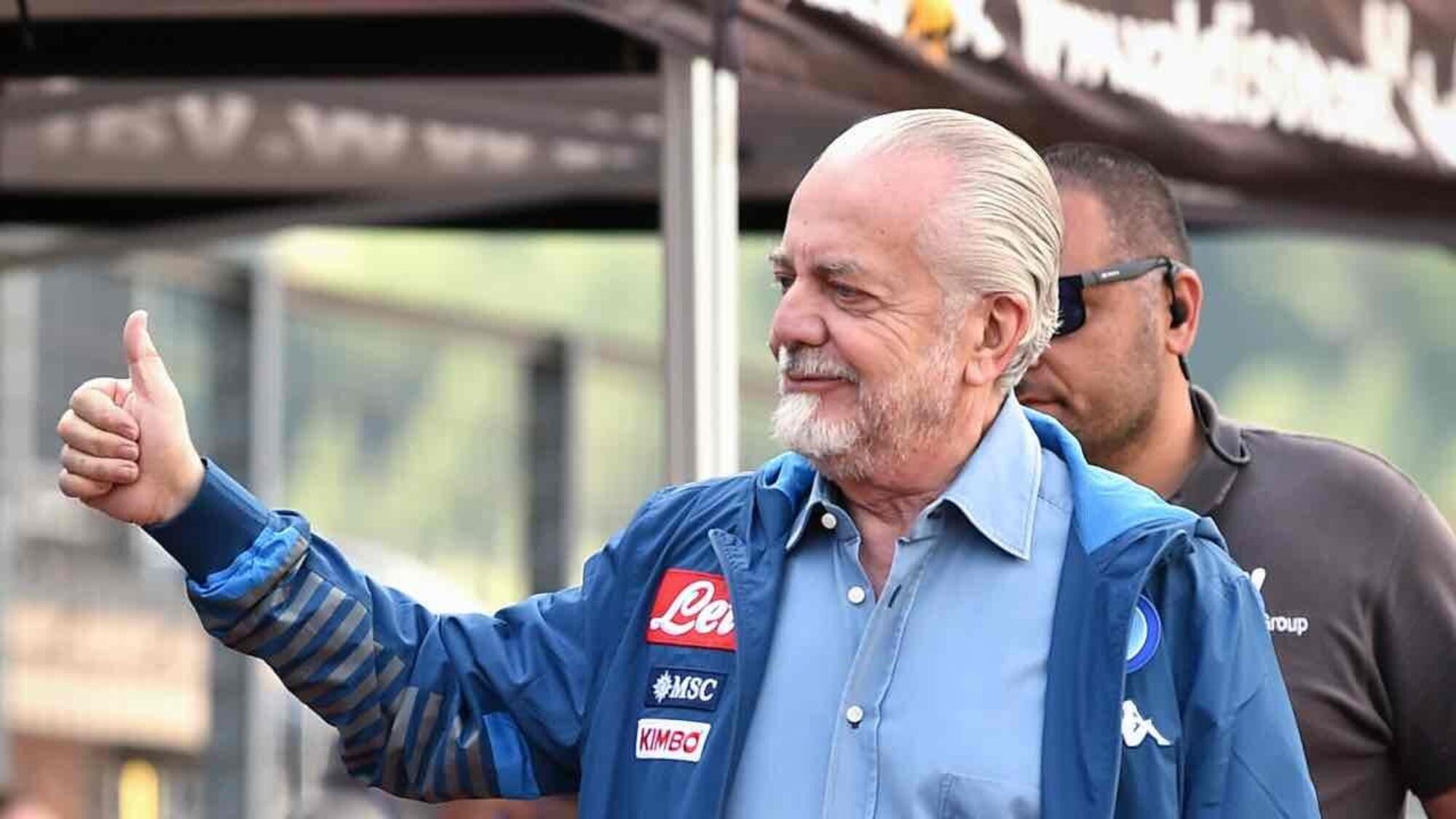 Il presidente del Napoli Aurelio De Laurentiis