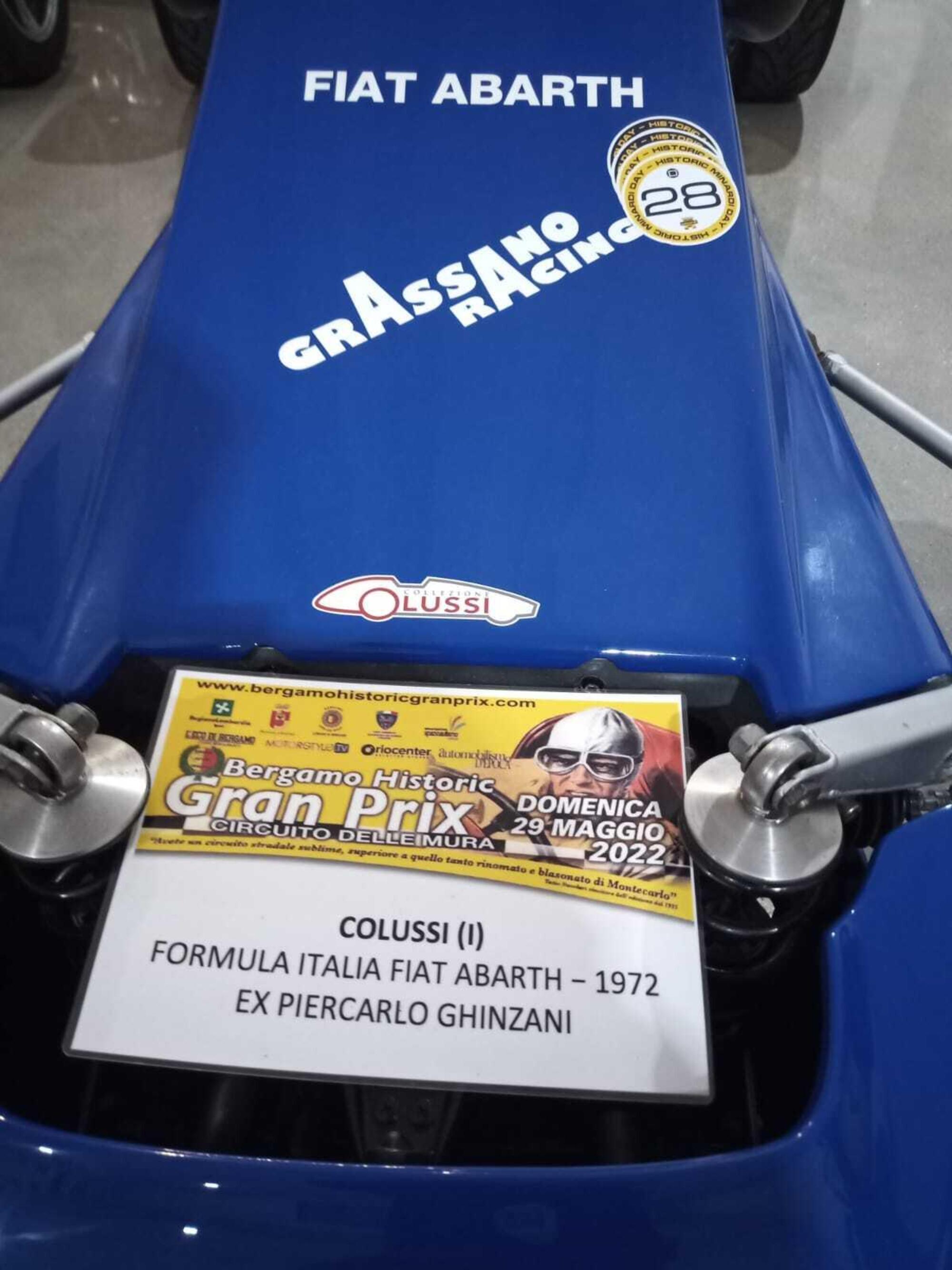 L'auto con cui Colussi andrà a Vernasca