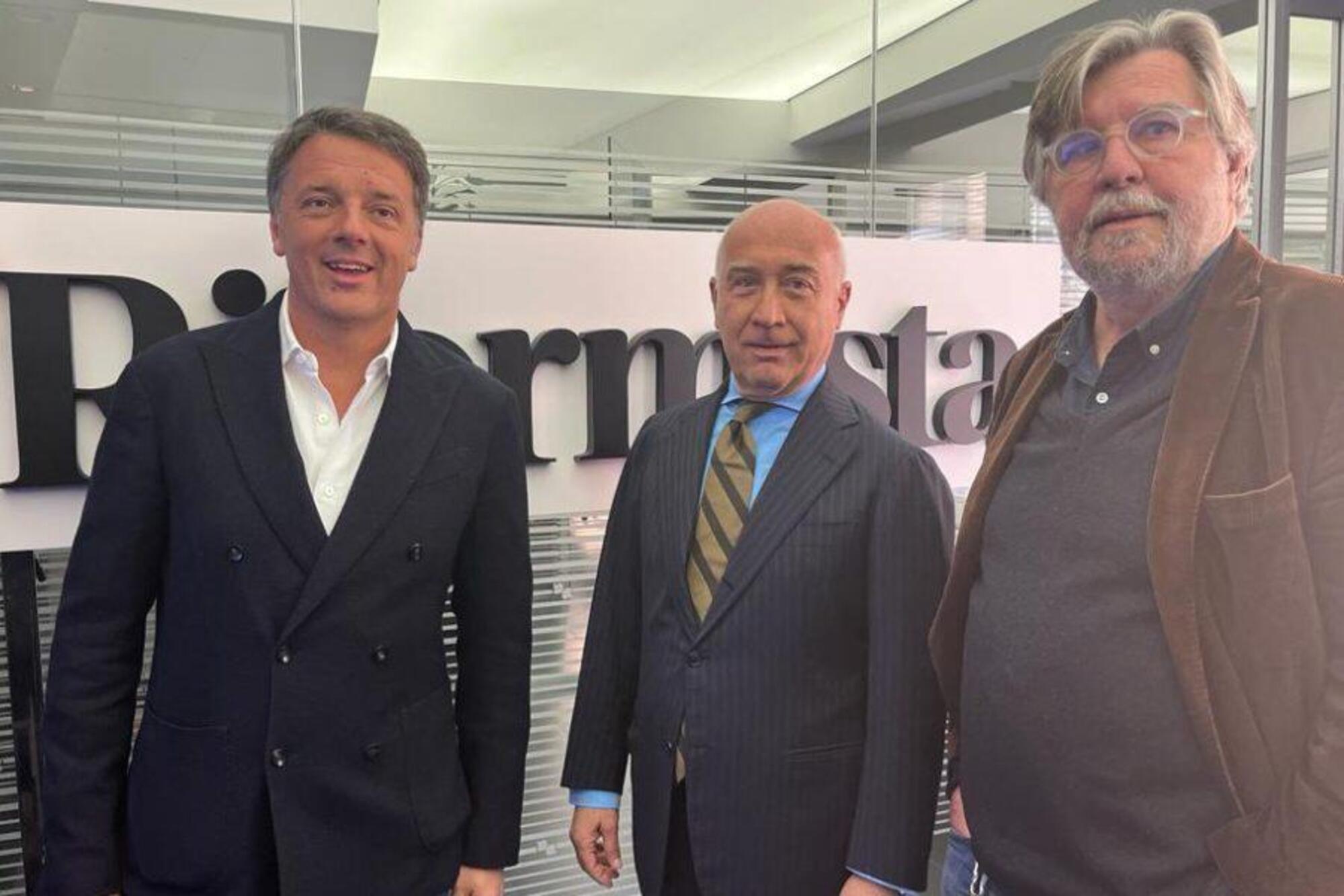 Matteo Renzi, Piero Sansonetti e Alfredo Romeo