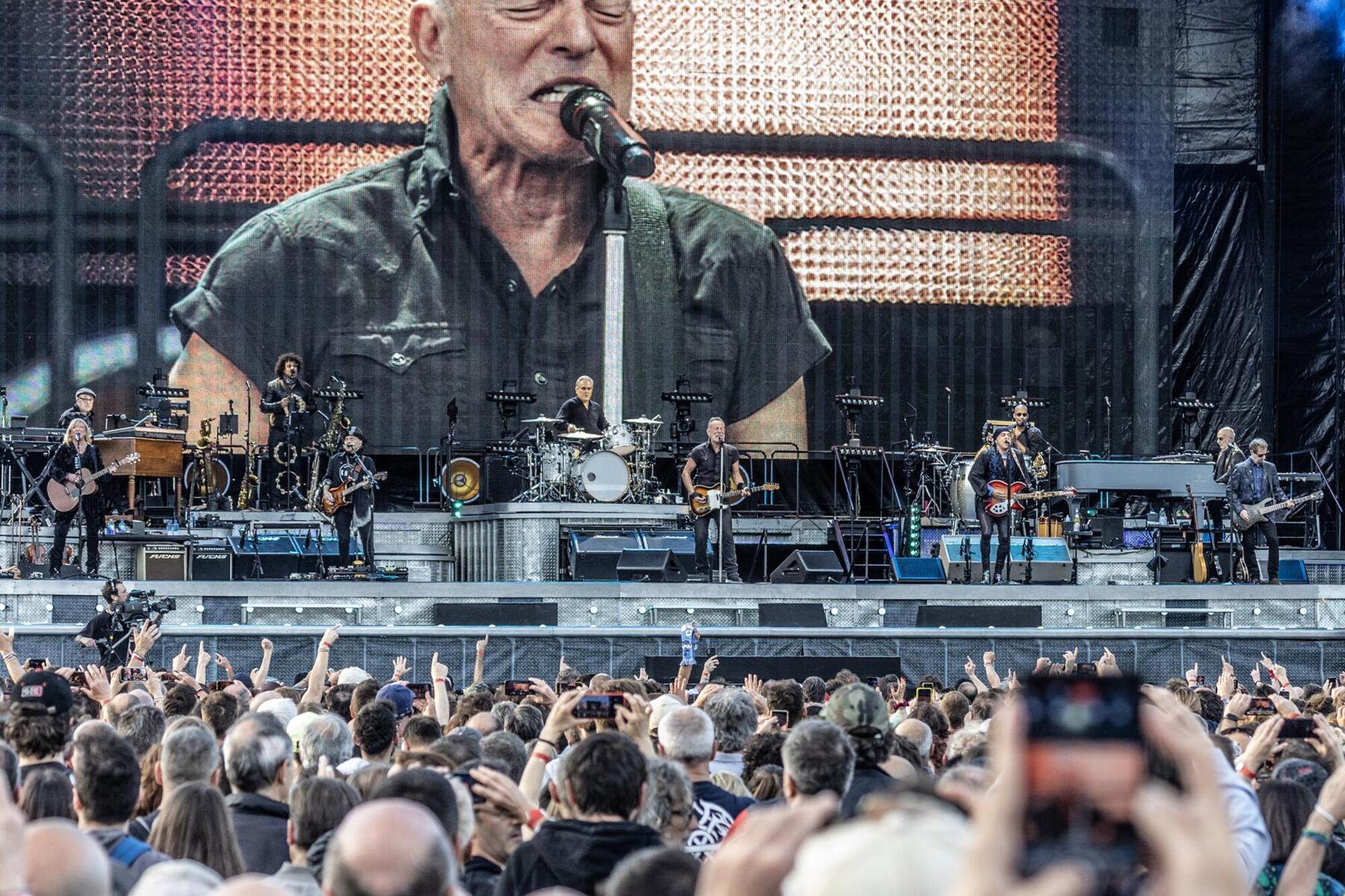 Il Boss sul palco di Ferrara