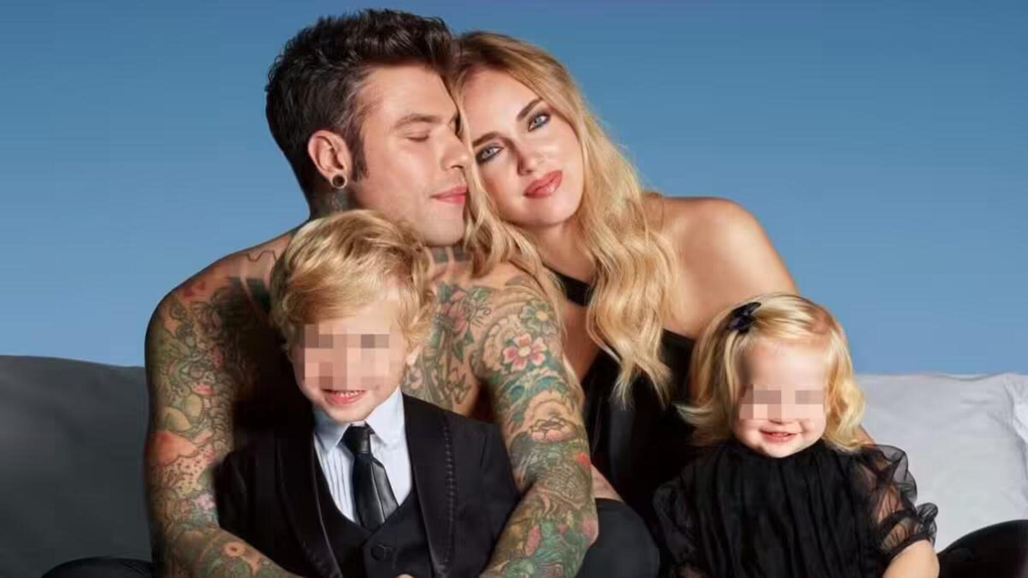 Fedez, Chiara Ferragni e i figli Leone e Vittoria