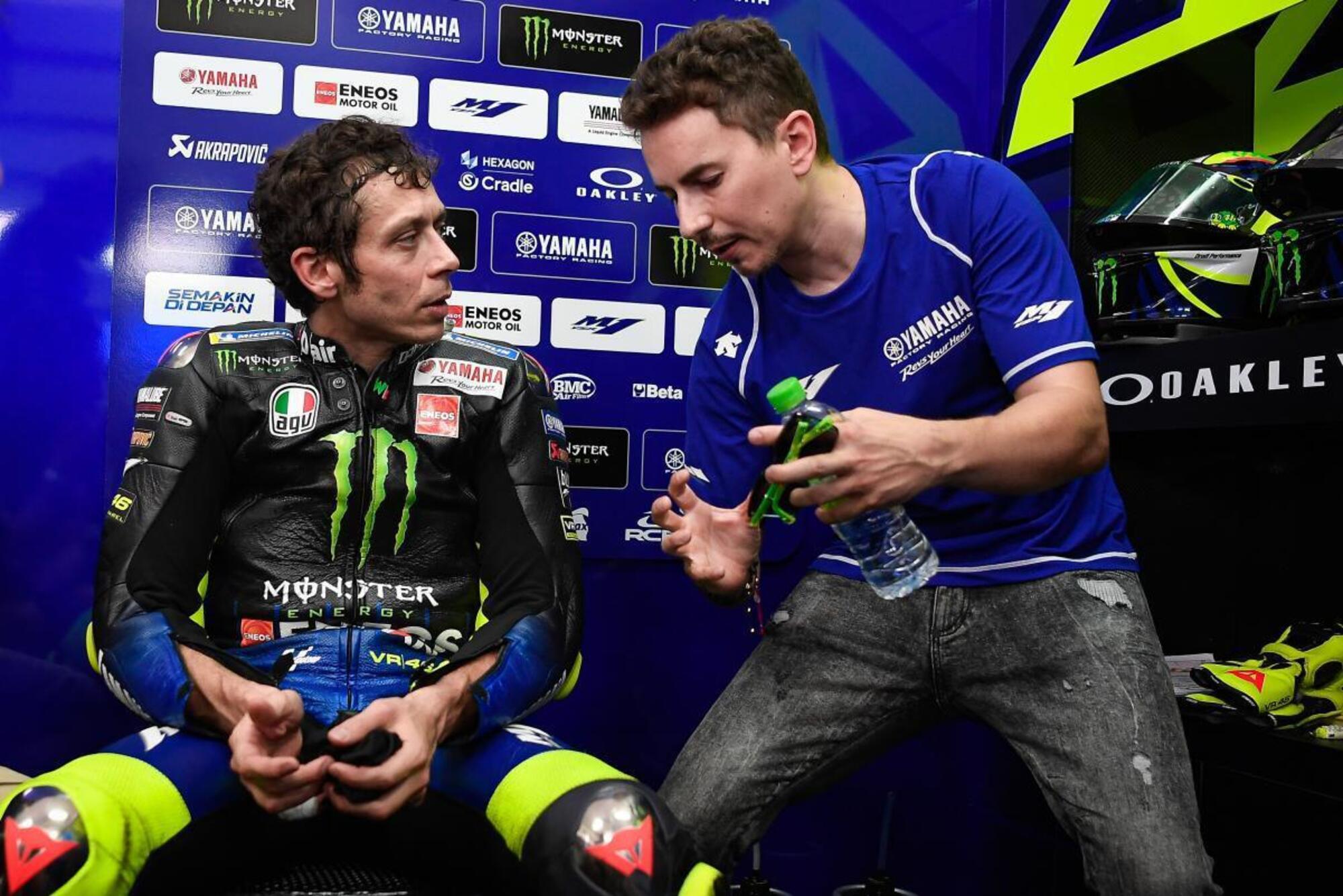 Jorge Lorenzo e Valentino Rossi insieme