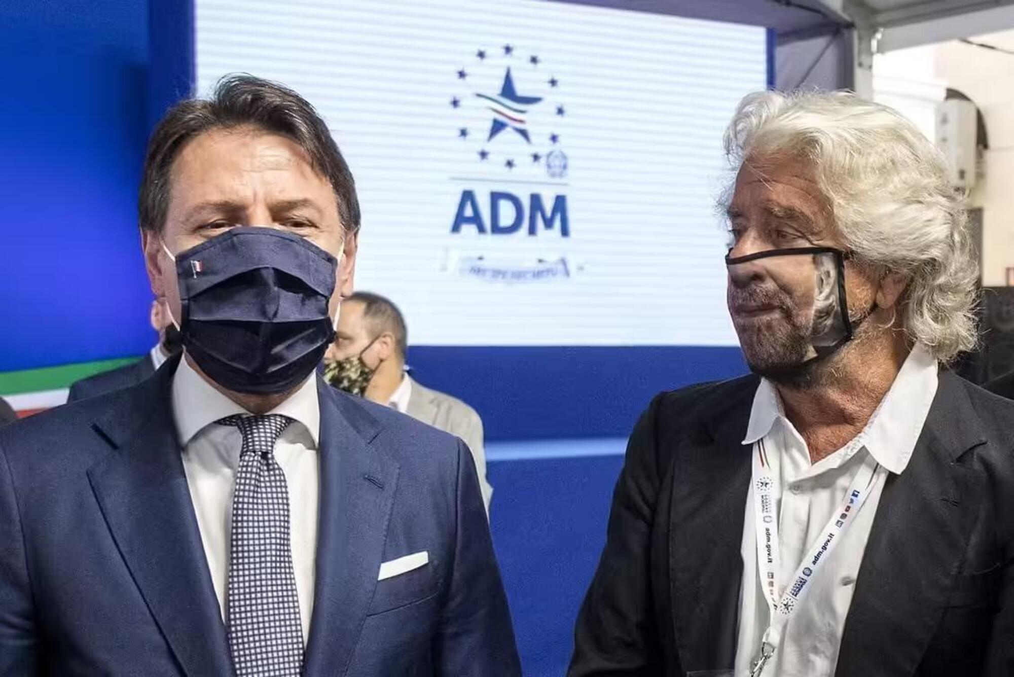 Giuseppe Conte e Beppe Grillo