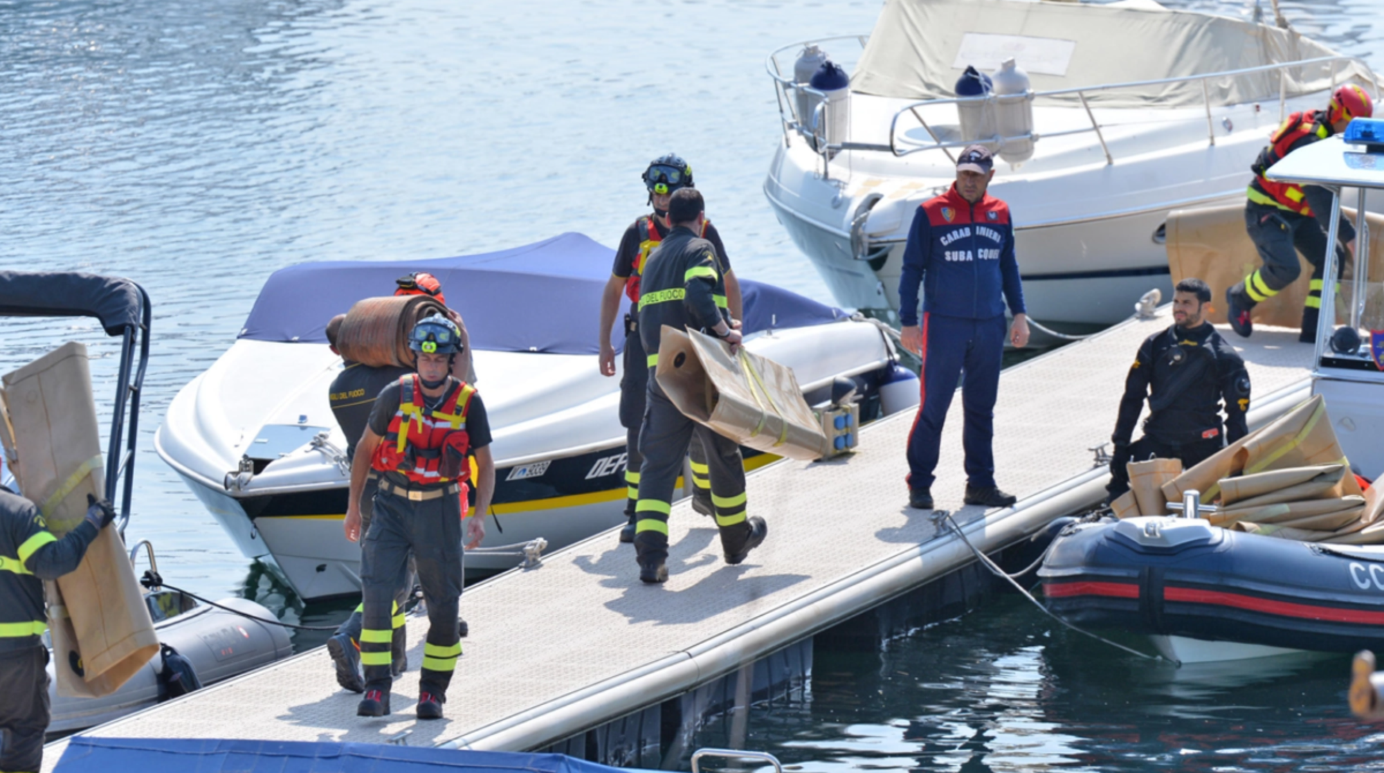 I soccorsi che sono intervenuti a Lisanza, frazione di&nbsp;Sesto&nbsp;Calende