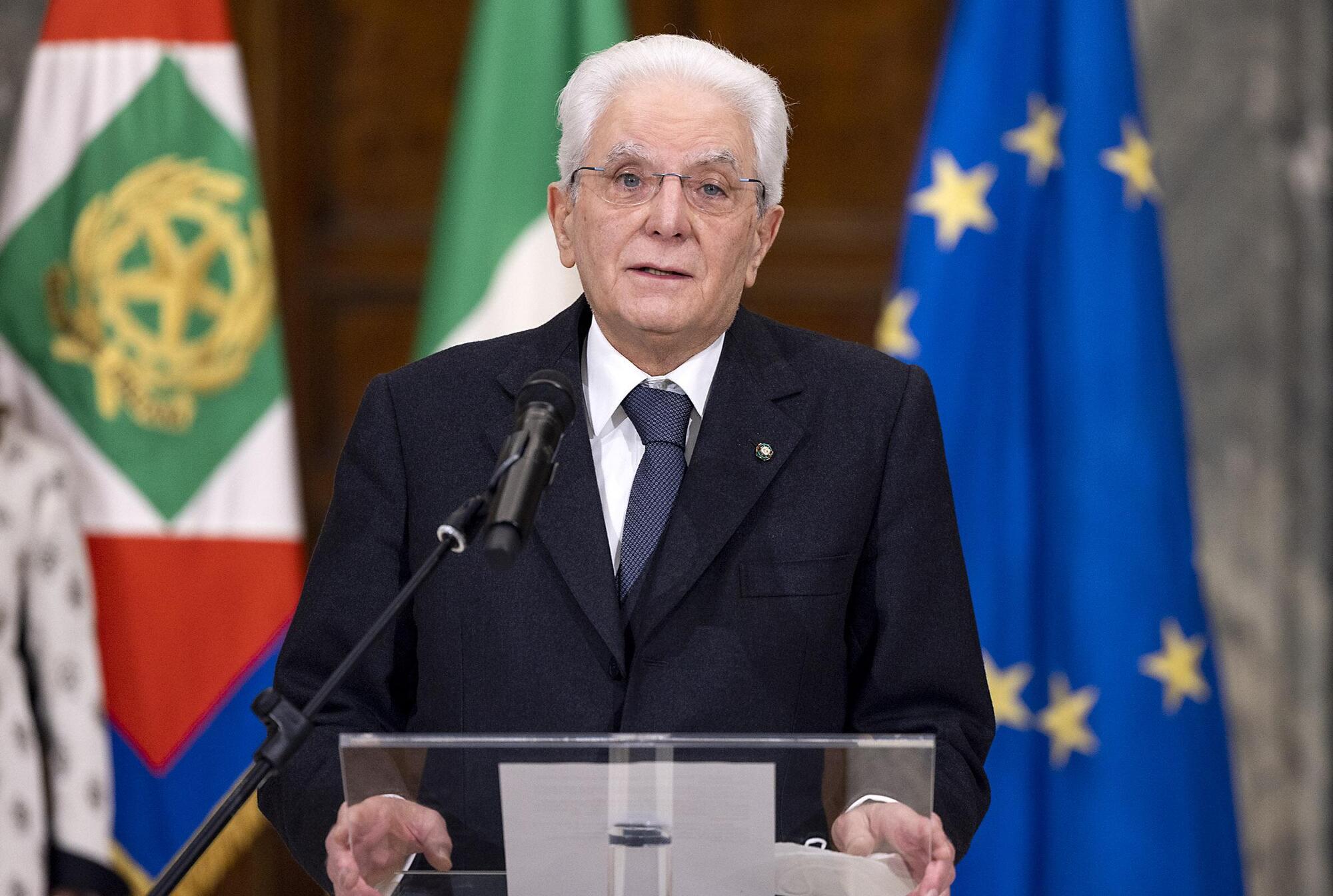 Il presidente della Repubblica, Sergio Mattarella