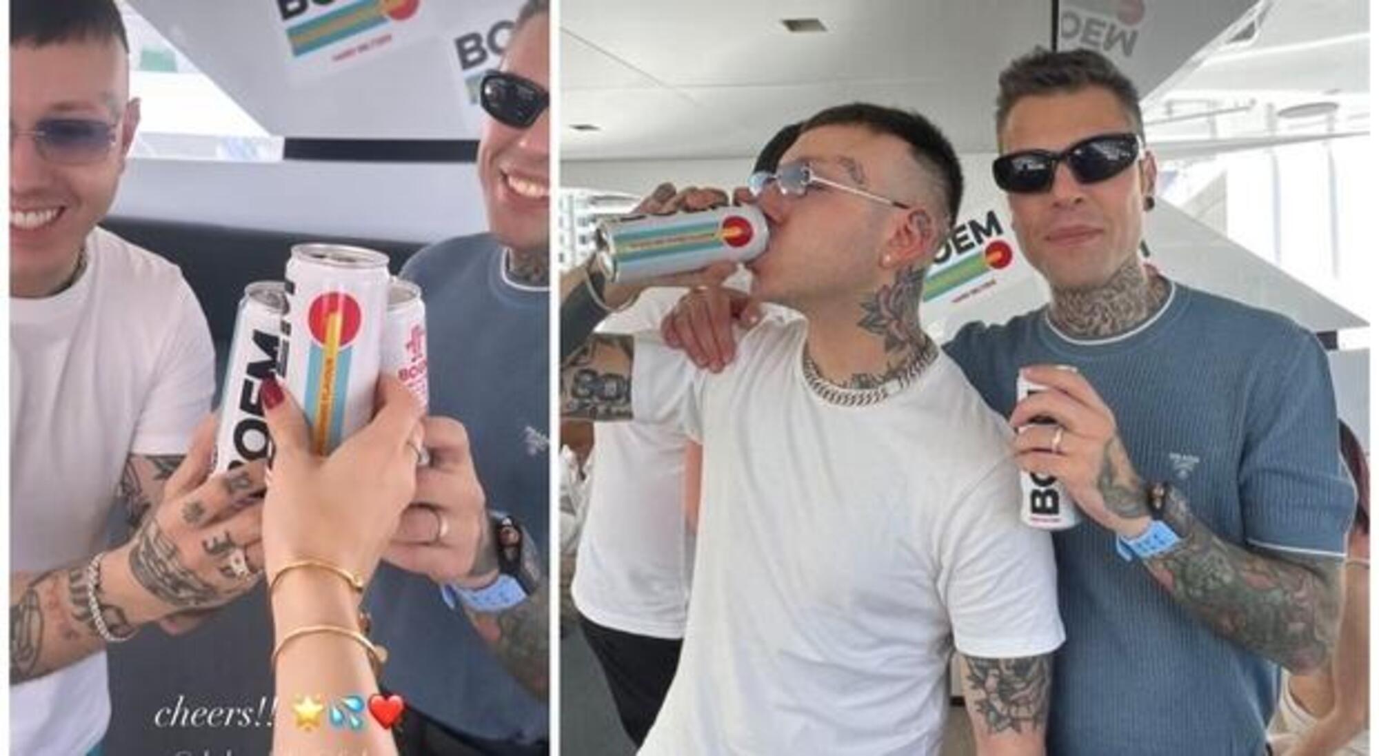 Fedez e Lazza (vedi orologio al polso)