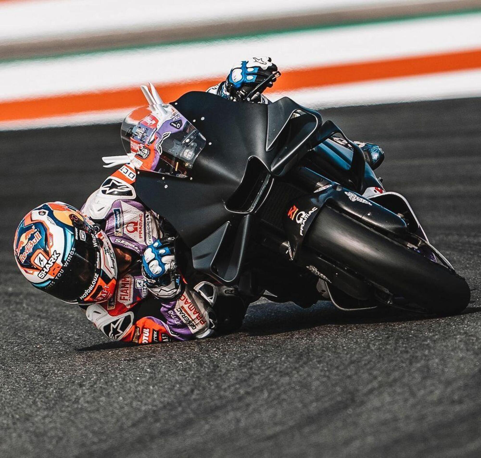 La piega di Jorge Martin ai test di Valencia