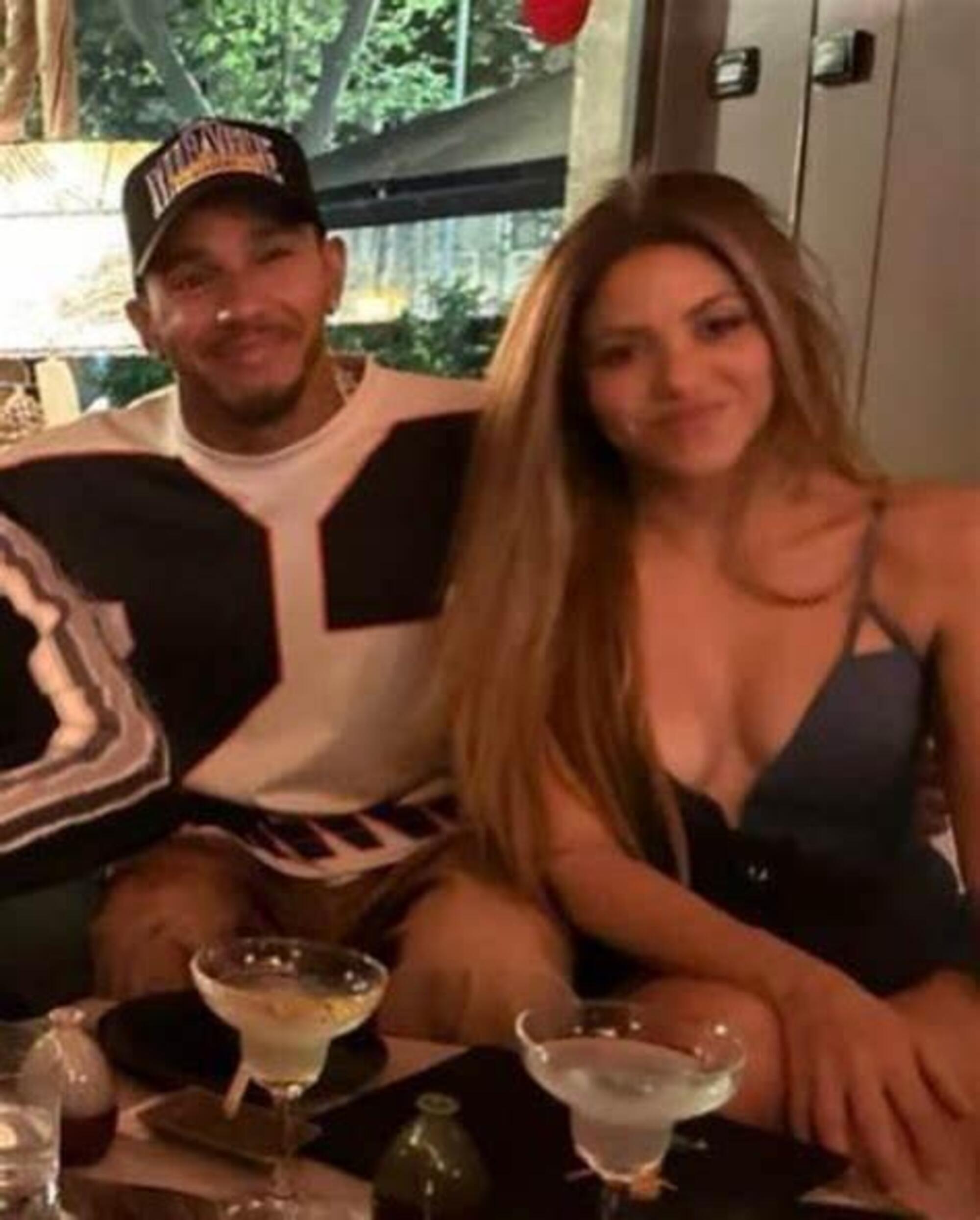 Hamilton e Shakira a cena insieme