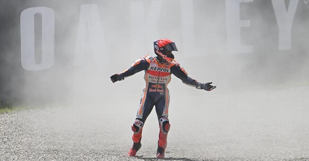 La sabbia e l&rsquo;orgoglio: Marc Marquez &egrave; la stella &quot;cadente&quot;. Al Sachsenring si decider&agrave; fino a quando