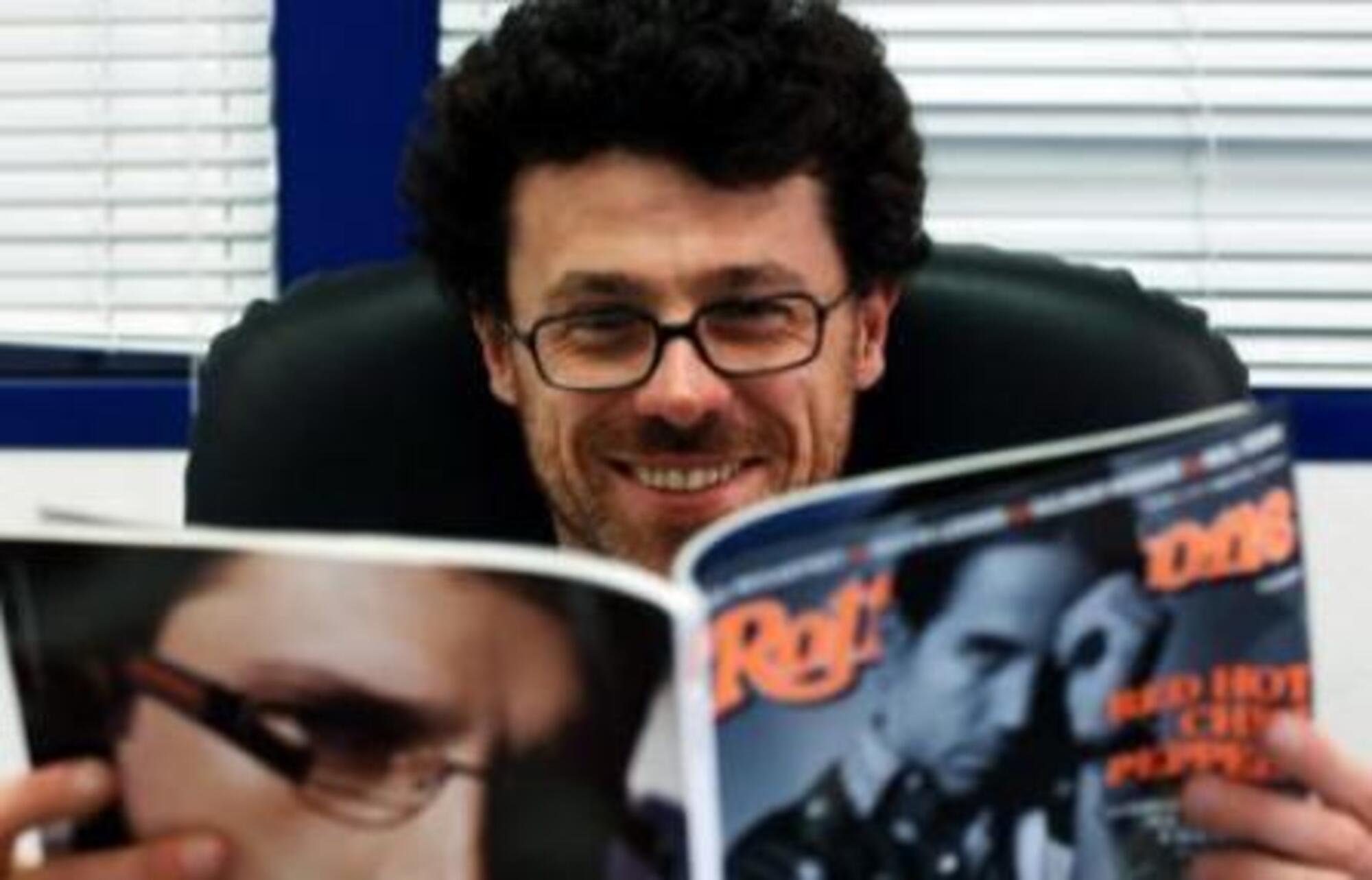 Carlo Antonelli ai tempi della direzione di Rolling Stone Italia