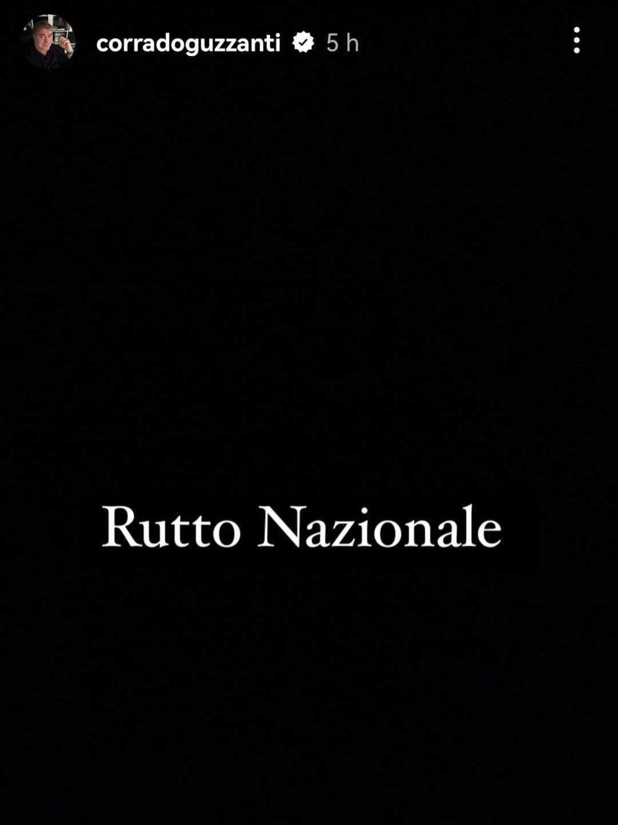 Il "rutto nazionale" lanciato da Corrado Guzzanti in risposta al "lutto nazionale" per Silvio Berlusconi