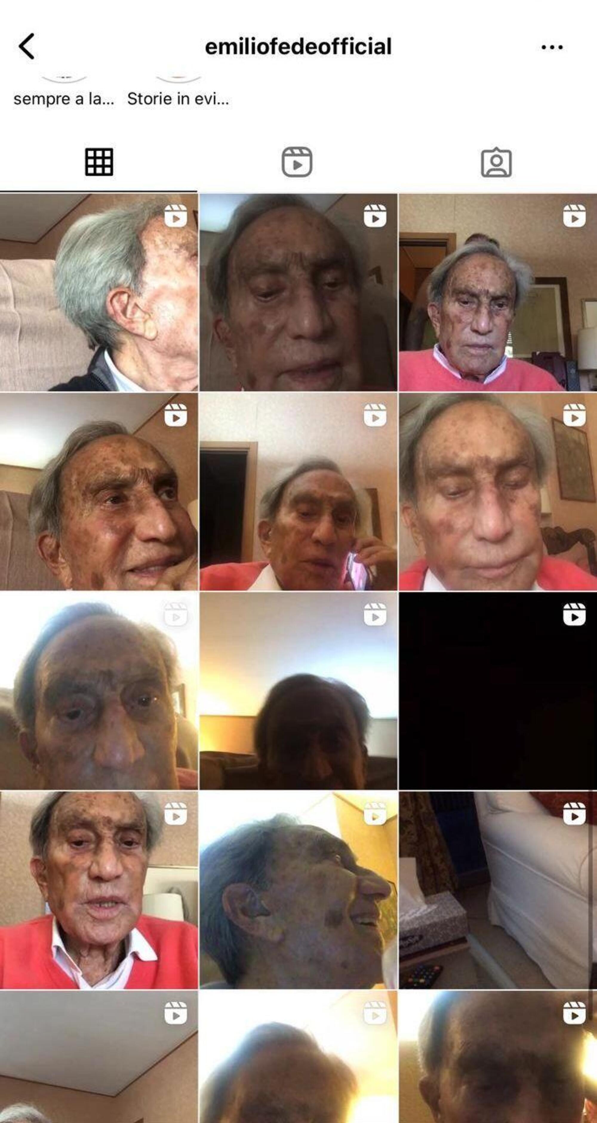 La pagina Instagram di Emilio Fede