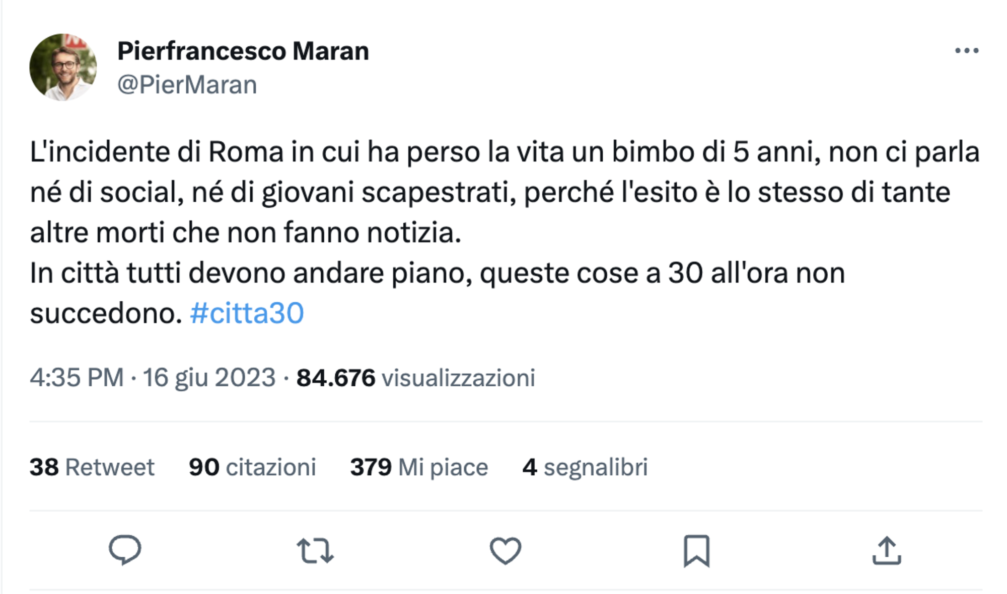 Il posto di Pierfrancesco Maran