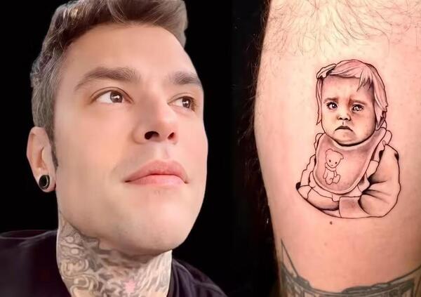 Il tatuaggio di Fedez sulla figlia Vittoria &egrave; brutto? Perch&eacute; manca la didascalia: l&#039;abbiamo aggiunta 