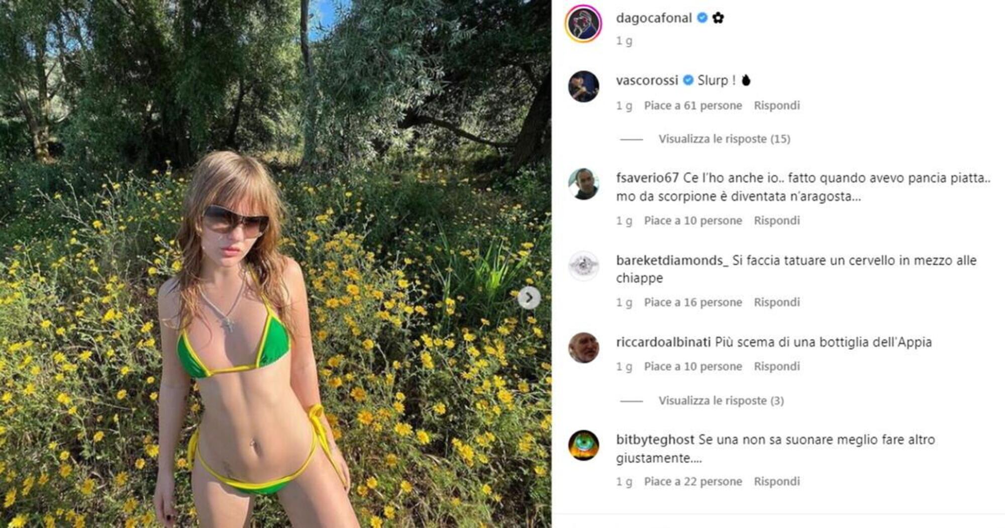 Il commento di Vasco sulla foto di Victoria che ha scatenato i social