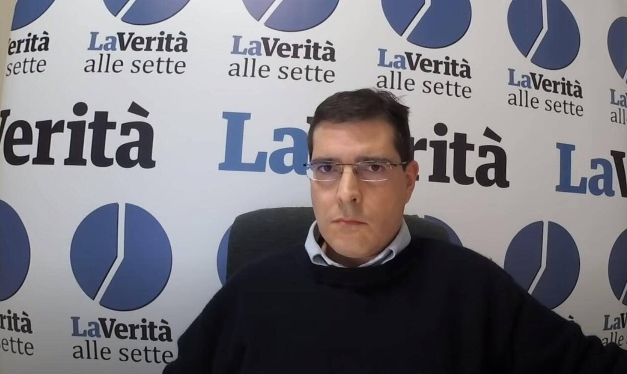Capezzone con lo sfondo familiare (ma destinato a non rivedersi) de "La Verità alle sette"
