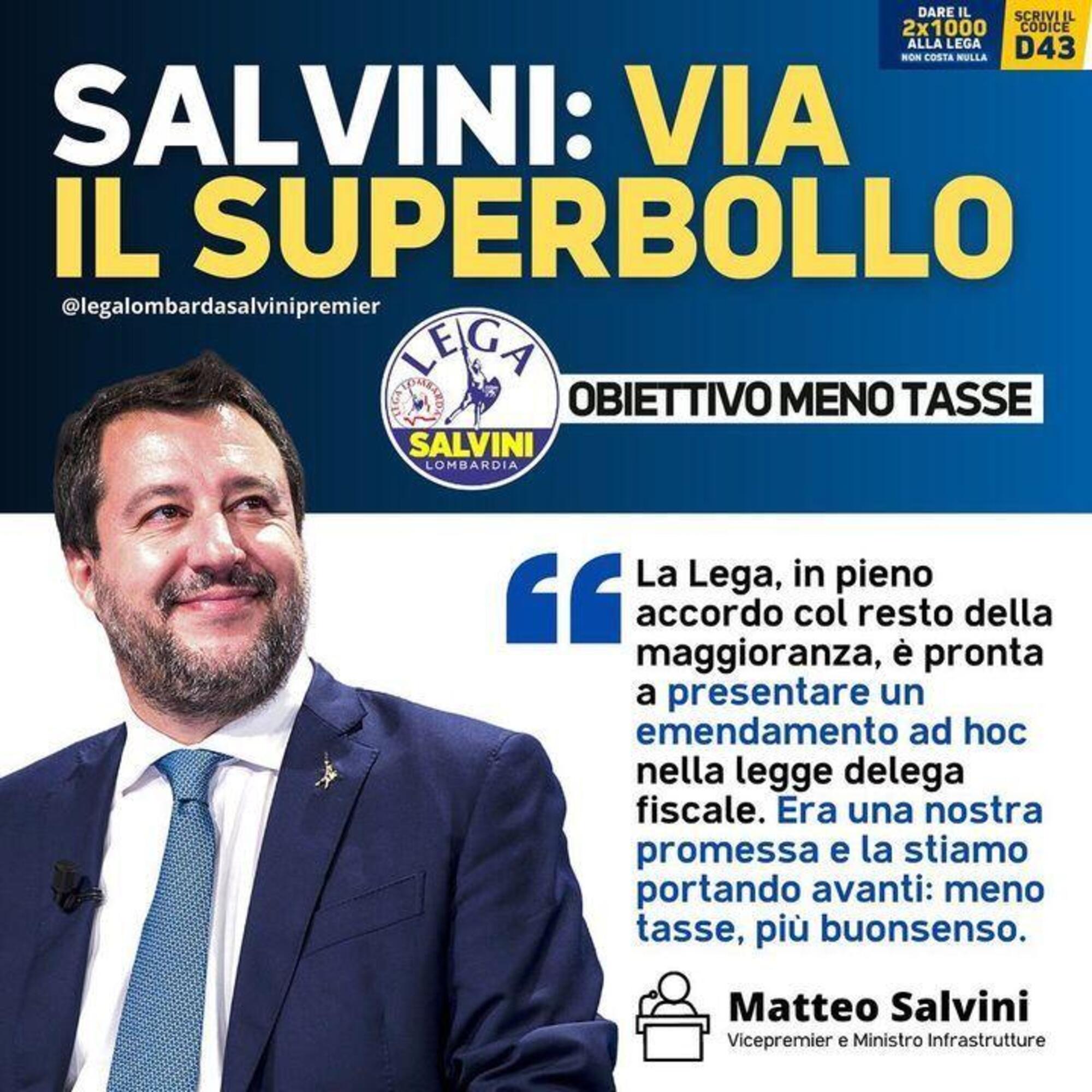 Uno dei post della Lega risalente al 22 maggio 2023