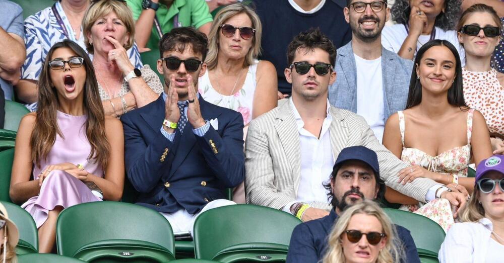 Wimbledon, prima uscita pubblica di Charles Leclerc con la nuova fidanzata Alexandra Saint Mleux