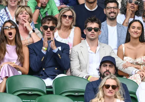 Wimbledon, prima uscita pubblica di Charles Leclerc con la nuova fidanzata Alexandra Saint Mleux