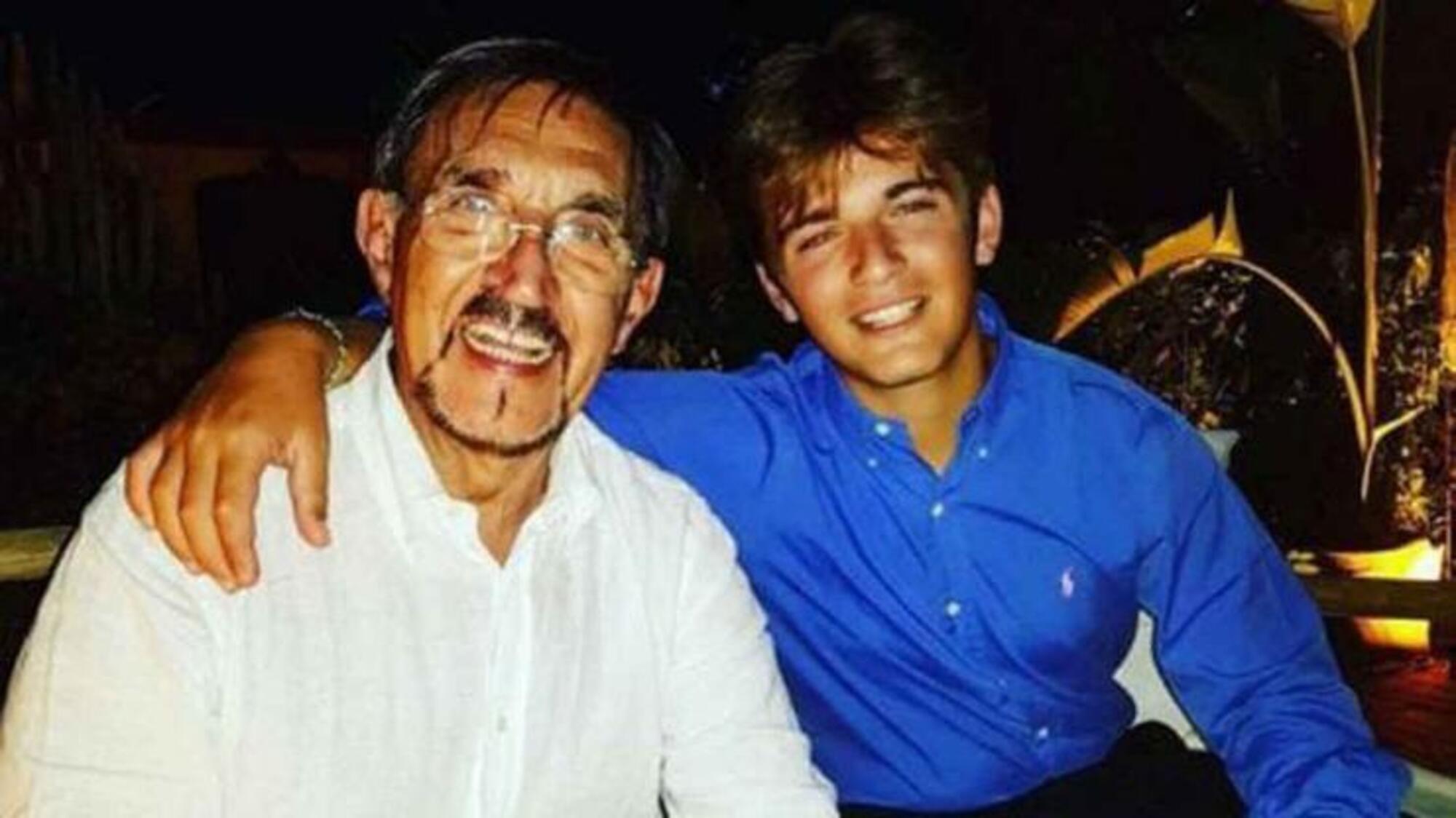 Leonardo Apache con il padre Ignazio La Russa