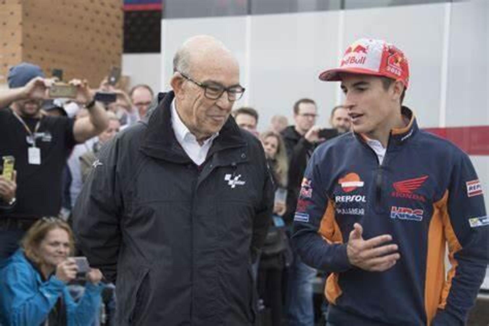 Marc Marquez e Carmelo Ezpeleta