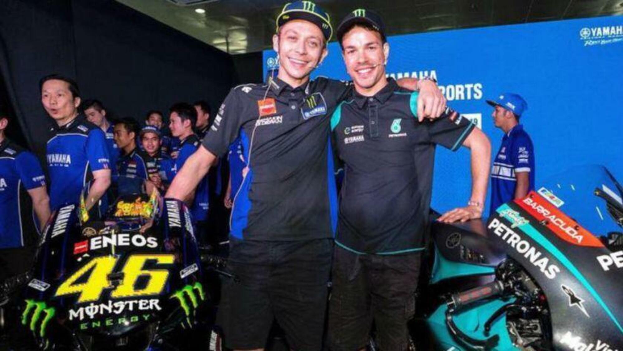 Valentino Rossi e Franco Morbidelli Petronas