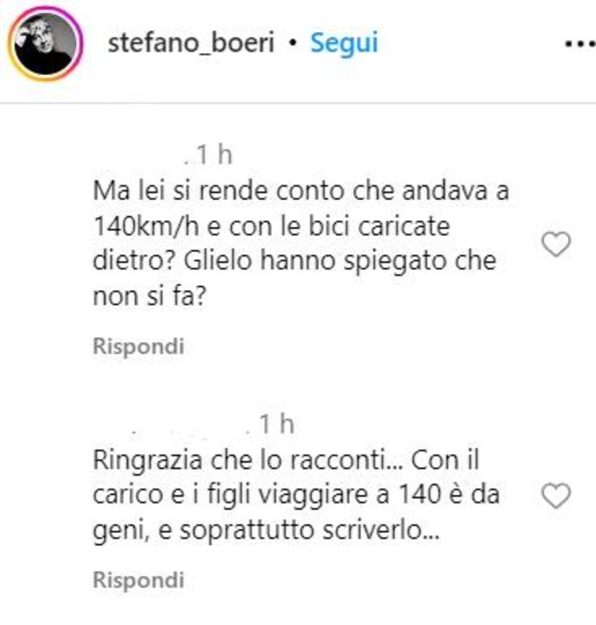 &quot;Ma lei si rende conto che andava a 140km/h e con le bici caricate dietro?&quot;